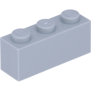 LEGO 1x3 Bricks Light Grey - 100 pièces - Briques gris bleuté clair 36... pas cher
