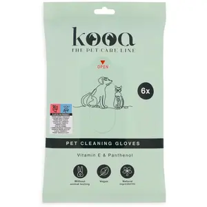 3 paires (6 pièces) de gants de nettoyage kooa pour chiens & chats pas cher