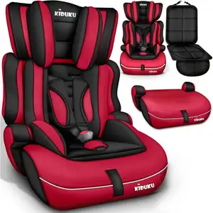 Comparateur de prix : KIDUKU® Siège auto pour enfants Siège auto 9-36kg groupe 1+2+3 noir/ro...
