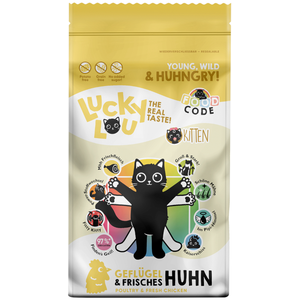 9kg Lucky Lou Kitten Volaille et poulet croquettes pour chat pas cher