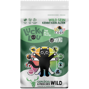 9kg Lucky Lou Senior volaille & gibier nourriture sèche pour chats pas cher