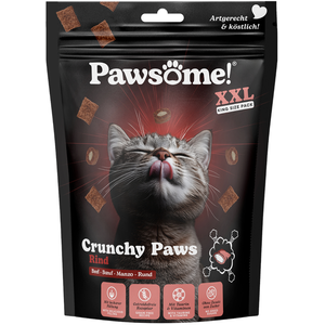 Lot économique : 3x150g Pawsome Crunchy Paws boeuf friandises pour chats pas cher