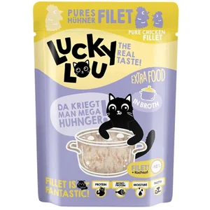LuckyLou Cat Pouch - Extra Food 12x70g | Hühnerfilet in Broth pas cher