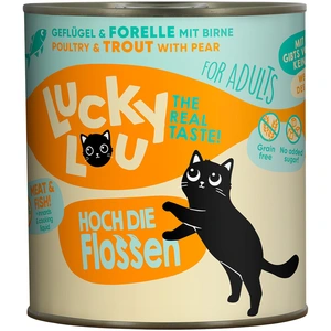 Lucky Lou Adult 6 x 800 g pour chat - volaille, truite pas cher
