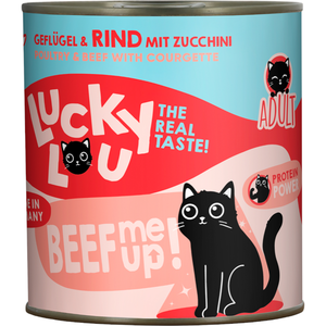 800g Adult volaille & boeuf  Lucky Lou nourriture humide pour chat pas cher