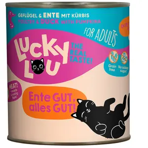 Lucky Lou Adult 6 x 800 g pour chat - volaille, canard pas cher