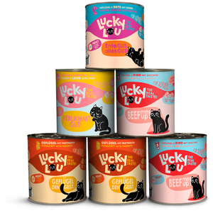 Lucky Lou Adult 6 x 800 g pour chat - Tasty Mix (4 variétés) pas cher