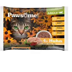 4x85g Pawsome Adult 4 x 85 g pour chatVendu parzooplus-be