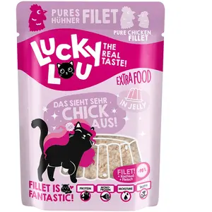 LuckyLou Cat Pouch - Extra Food 12x70g | Hühnerfilet in Jelly pas cher