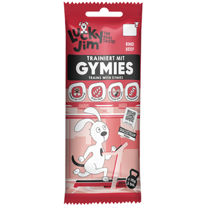 Lot économique : 3x75g de friandises pour chiens Lucky Jim Gymies au boeuf pas cher