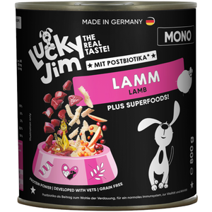 6x800 g Lucky Jim Mono agneau nourriture pour chiens humide pas cher