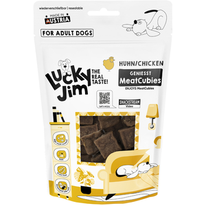 70g de friandises pour chiens Lucky Jim MeatCubies au poulet pas cher