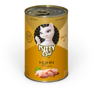 Kitty Cat Adult Pâte 6 x 400 g pour chat   poulet pas cher