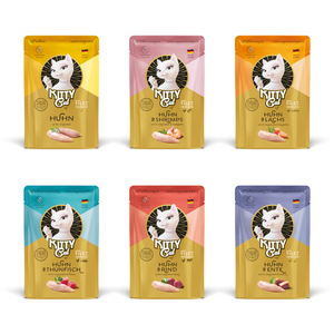 Lot mixte Kitty Cat Filets 6 x 85 g pour chat - sélection au poulet (6 variétés) pas cher