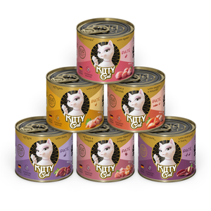 Kitty Cat Adult 6 x 200 g pour chat - lot mixte II (6 variétés) pas cher