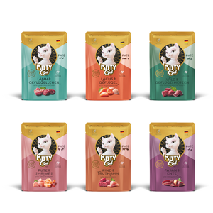 6x85 g Paté lot mixte II Kitty Cat nourriture humide pour chat pas cher