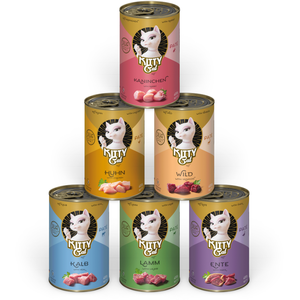 Soul Pet Kitty Cat Adult Pâte 6 x 400 g pour chat lot mixte I (6 variétés) pas cher