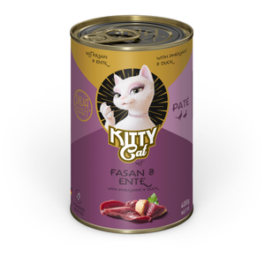 Kitty Cat Adult Pâte 6 x 400 g pour chat   faisan, canard pas cher