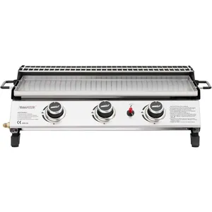 Plancha Gaz - Royal Gourmet - 3 Brûleurs Puissance 7.5kW, Surface Cuis...