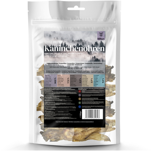 500g George & Bobs Oreilles de lapin Sans fourrure Friandises pour chiens pas cher
