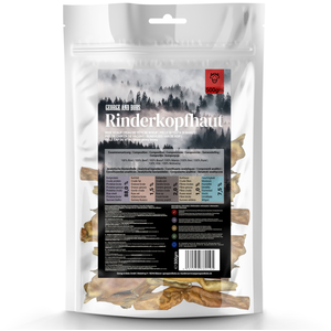 500g George & Bobs Peau de tête de boeuf nature friandises pour chiens pas cher
