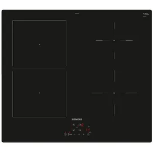 Table de cuisson à induction Siemens - ED61RBSB6E - 4 foyers - 6900W - Noir pas cher