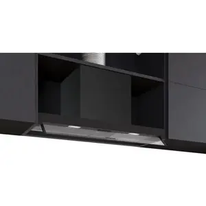 Siemens Hotte décorative 80cm 582m3/h noir mat - LJ85BCC60 pas cher