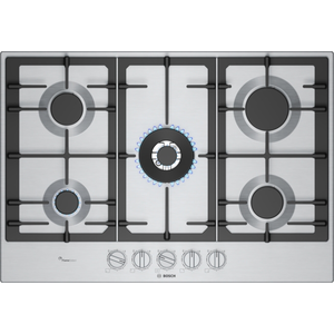 Bosch Série 6 Table de cuisson à gaz 75 cm Acier inox PCQ7A5I90 pas cher