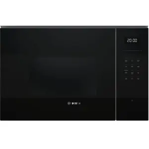 Bosch Micro-ondes gril encastrable 25l 900w noir - BEL554MB2 pas cher