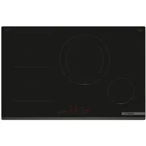 Bosch PVS831HC1H, Série 6, Plaque induction, 4 feux, 80 cm, Noir pas cher