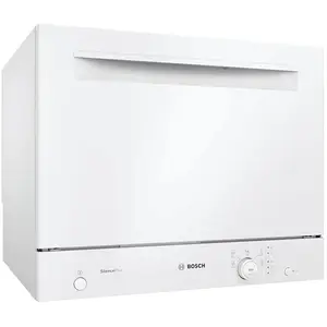 Bosch Série 2 lave-vaisselle compact pose libre 55 cm Blanc SKS51E32EU pas cher