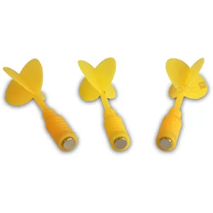 Lot de 3 fléchettes magnétiques (jaune)