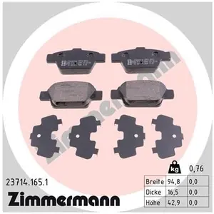 ZIMMERMANN FORMULA Z Remblokkenset pas cher