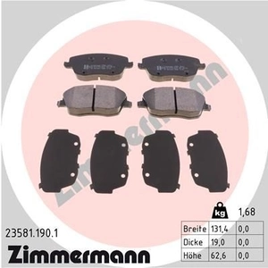 Remblokkenset 235811901 Zimmermann pas cher