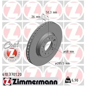 Remschijf Coat Z 610370120 Zimmermann pas cher