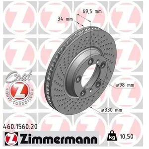 Comparateur de prix : Remschijf Coat Z Linksvoor 460156020 Zimmermann