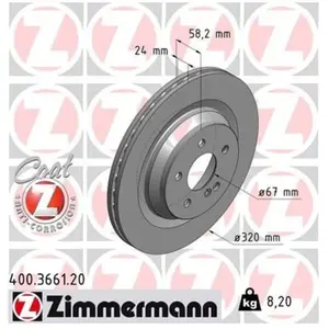 Remschijf Coat Z 400366120 Zimmermann pas cher