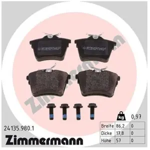 Remblokkenset Low-Dust 241359801 Zimmermann pas cher