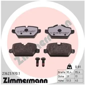 Remblokkenset Low-Dust 236239701 Zimmermann pas cher
