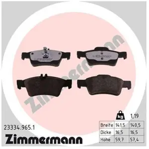 Remblokkenset Low-Dust 233349651 Zimmermann pas cher