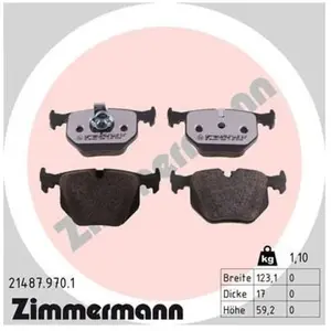 Remblokkenset Low-Dust 214879701 Zimmermann pas cher