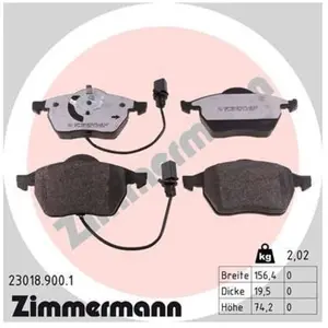 Remblokkenset Low-Dust 230189001 Zimmermann pas cher