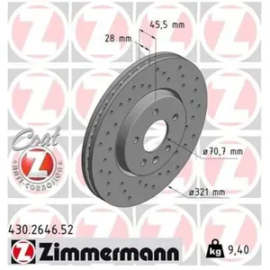 Comparateur de prix : Remschijf SPORT REMSCHIJF COAT Z 430264652 Zimmermann