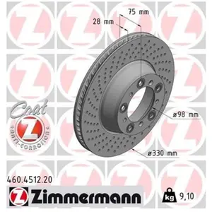 Remschijf COAT Z 460451220 Zimmermann pas cher