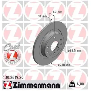 Remschijf Coat Z 430261920 Zimmermann pas cher