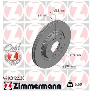 Remschijf Coat Z 440312220 Zimmermann pas cher
