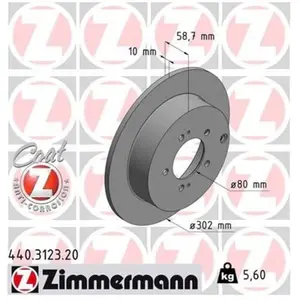 Remschijf Coat Z 440312320 Zimmermann pas cher