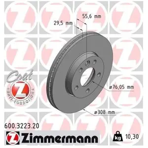 Remschijf Coat Z 600322320 Zimmermann pas cher