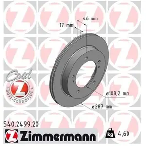 Remschijf Coat Z 540249920 Zimmermann pas cher