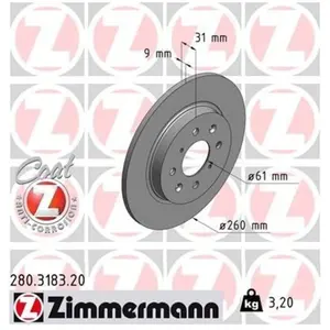 Remschijf Coat Z 280318320 Zimmermann